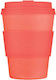 Ecoffee Cup Mrs Mills Bamboo Cup with Lid Pink 340ml