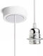 Rendl Light Studio Hex White Pendant Light Suspension for Socket E27 White