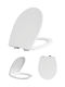 Bormann BTW1040 Καπάκι Λεκάνης Soft Close από Βακελίτη 43.5x35cm Λευκό