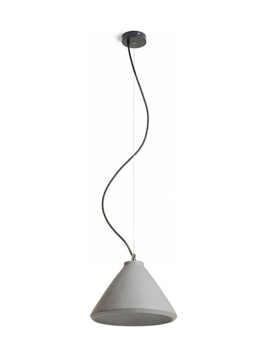 Rendl Light Studio Radical Pendant Light Single-Light Bell for Socket E27 Gray