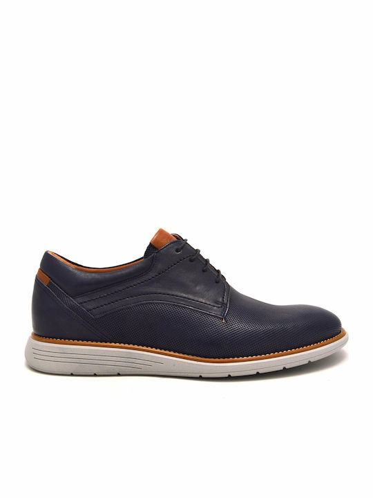 Damiani Men's Anatomic Leather Casual Shoes Blue