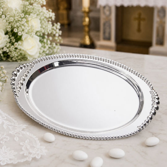 Karvounis Silver Plated Serving Tray 44x30x3cm
