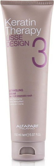 Alfaparf Milano Professional Keratin Therapy Lisse Design Haarstyling-Creme Für Glättung 150ml