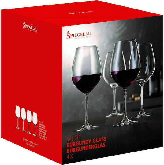 Spiegelau Salute Комплект Чаши За Червено Вино На Столчета Кристални 810ml 4 Броя