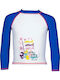 Arena Παιδικό Μαγιό Αντιηλιακή (UV) Μπλούζα με Μακρύ Μανίκι AWT Λευκή