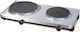 Rommelsbacher AK 3099/E Enamel Countertop Double Burner Inox
