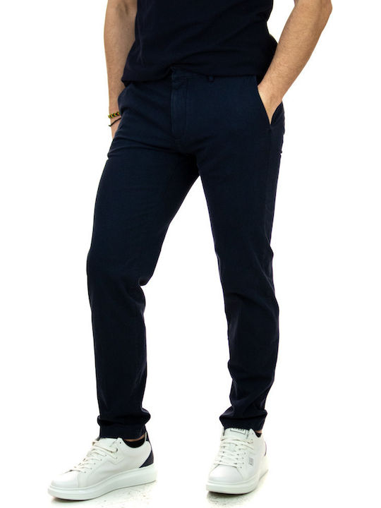 Trousers Chino in Tapered Line Navy Blue