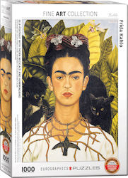 Puzzle Self-Portrait with Necklace by Frida Kahlo 2D 1000 Pieces
