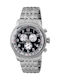 Citizen Ceas Barbati 42.5mm Cronograf Baterie cu Brățară din metal Argintie