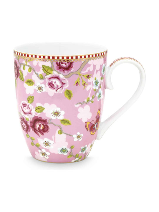 PiP Studio Chinese Tasse aus Porzellan Rosa 350ml 51.002.220 1Stück