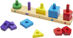 Melissa & Doug Shape Sorting Toy Στοίβαξη & Ταξινόμηση made of Wood for 24++ Months