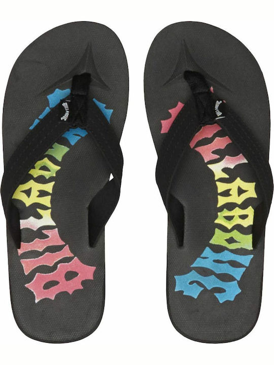 All Day Theme Men's Flip Flops Black