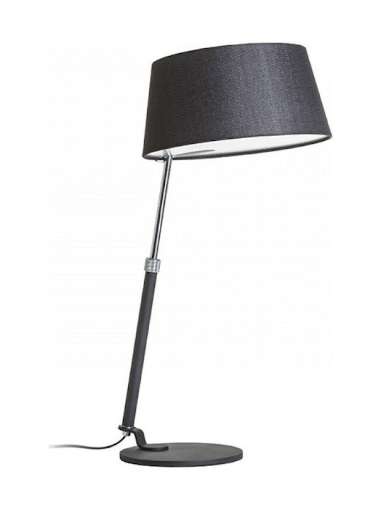 Rendl Light Studio Ritzy Table Metall Tischlampe für Fassung E27 mit Schwarz Schirm und Basis