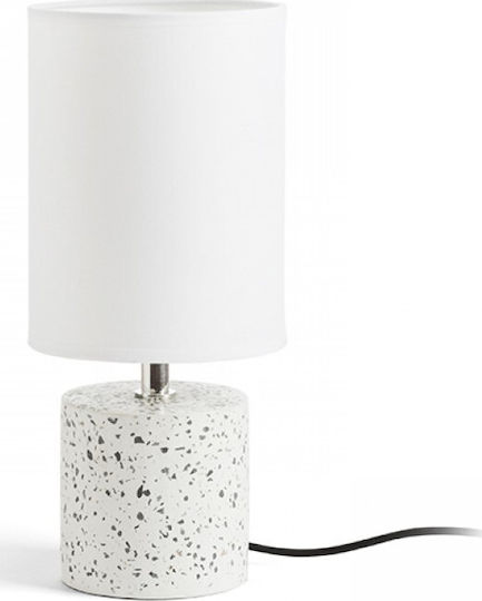 Rendl Light Studio Camino Table With Shade Πορτατίφ με Λευκό Καπέλο και Λευκή Βάση