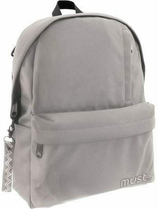 Must Monochrome Rpet Grey School Bag Backpack Junior High-High School in Gray color 25lt