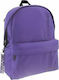 Must Monochrome Rpet Purple School Bag Backpack Junior High-High School in Purple color 22lt