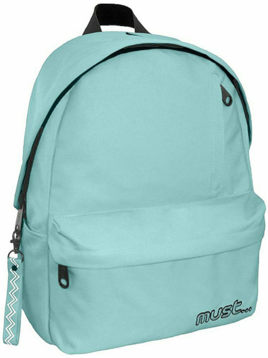 Must Monochrome Rpet Green School Bag Backpack ...