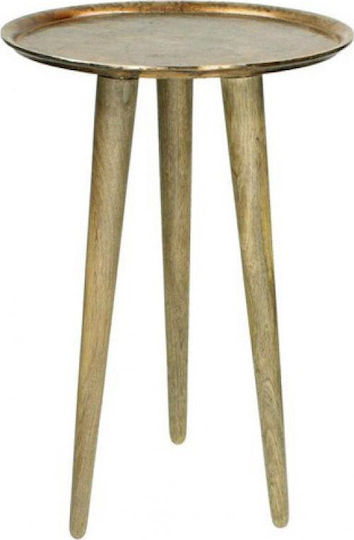 Rundes Beistelltisch Aluminium Gold M57xL57xH57cm