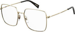 Levi's Metal Eyeglass Frame Gold LV1010 J5G/17