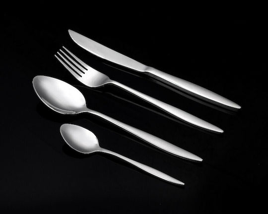 SP Tableware Sifnos Σετ Μαχαιροπίρουνα Ασημί 24τμχ