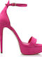 Din piele întoarsă Sandale Fuchsia