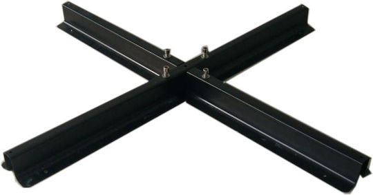 Nesling Nesling Stand de umbrelă din Metal în Culoare Negru 100x100x6cm