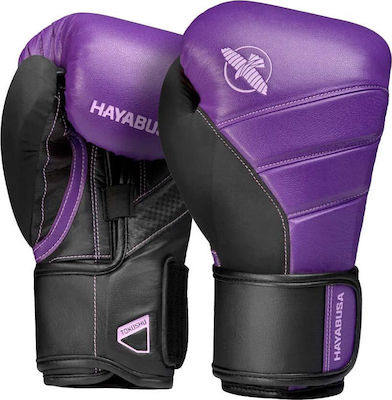 Hayabusa T3 Synthetic Leather Boxing Competition Gloves Purple