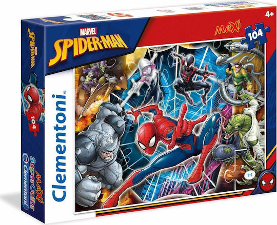 Детски Пъзел Supercolor Spiderman 104бр Clementoni
