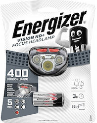 Energizer Headlamp LED Waterproof IPX4 with Maximum Brightness 400lm Vision Hd+ Focus