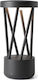 Faro Barcelona Twist Led Outdoor Floor Lamp Lantern 10W with Warm White Light IP65 Black