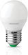 Megaman LED-Lampe 4W für Fassung E27 und Form G45 Kühles Weiß 280lm