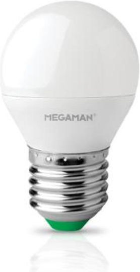 Megaman LED-Lampe 4W für Fassung E27 und Form G45 Kühles Weiß 280lm