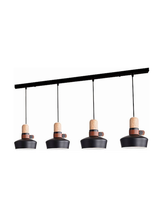 Zambelis Lights Adjustable Pendant Light Black 20cm