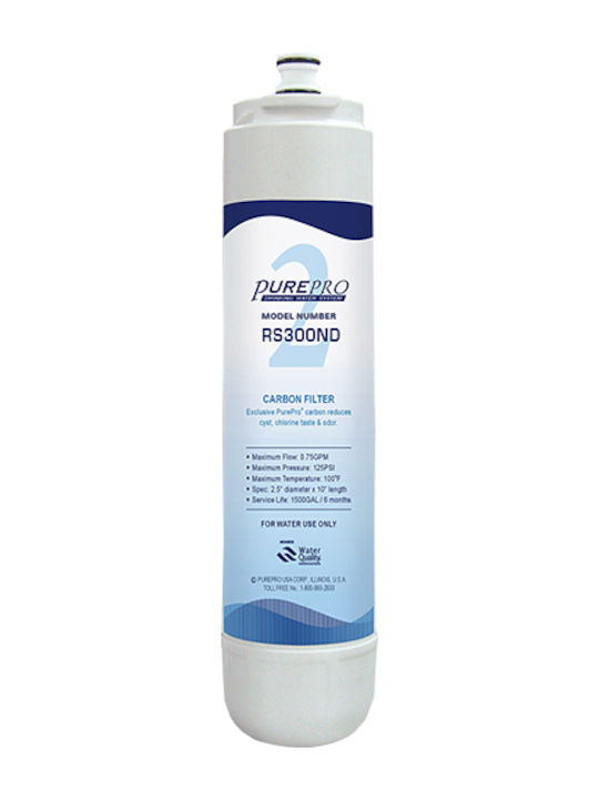 Pure Pro Countertop and Under Sink Water Filter Replacement made of Activated Carbon RS300ND 5 μm