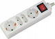 V-TAC Power Strip 4 Positions with Switch and C...