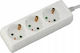 V-TAC Steckdosenleiste 3 Positionen mit Kabel 1.5m