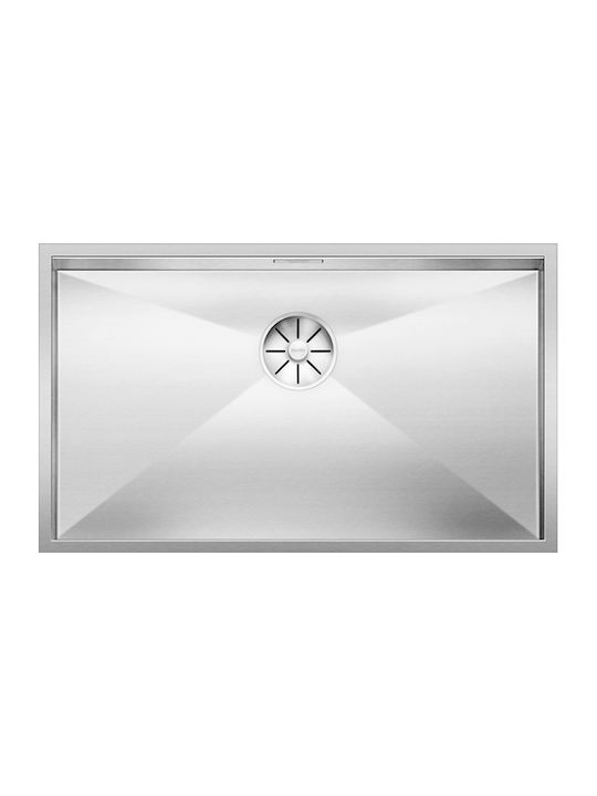 Blanco Zerox 700-U InFino Υποκαθήμενος Νεροχύτης Inox Σατινέ Μ74xΠ44cm Ασημί