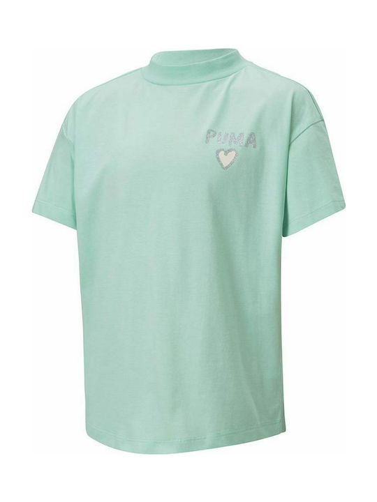 Puma Kids T-shirt Green Alpha Trend Tee G