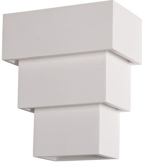 Geyer Modern Leuchte Wand mit Fassung G9 Weiß 18.5x18.5cm