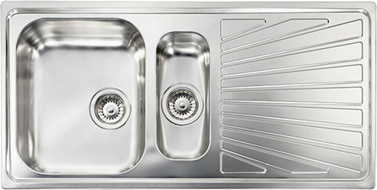 Sanitec Cometa Ένθετος Inox Σατινέ Μ100xΠ50cm Sanitec Cometa Ένθετος Inox Σατινέ Μ100xΠ50cm