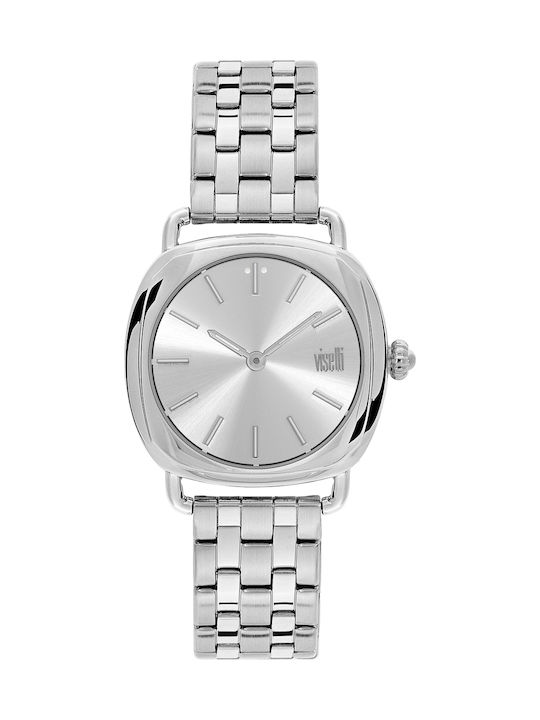 Visetti Sensual Watch with Silver Metal Bracelet