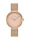 Vogue Lucky Watch with Pink Gold Metal Bracelet