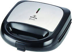 Human HU-125 Sandwich Maker with Removable Plates for for 2 Sandwiches Sandwiches 850W Black