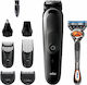 Braun lang=liquid, name=Haarschneidemaschinen, lines=12 All-In-One Trimmer 5 Set Wiederaufladbar Haarschneidemaschine Schwarz MGK5260