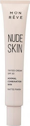 Mon Reve Nude Skin Crema de Față Hidratare de Z...