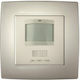 Elmark City Recessed Wall Switch Motion Sensor Lighting with Frame Champagne Metallic