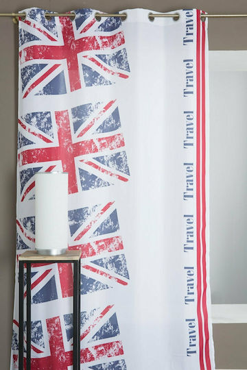 Mc Decor England με Τρουκς Κόκκινη 140x240εκ.