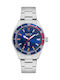 Nautica N83 Finn World Ανδρικό Ρολόι 44mm Μπαταρίας με Μεταλλικό Μπρασελέ Silver/Blue