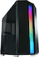 LC-Power 702B Skyscraper X Jocuri Middle Tower Cutie de calculator cu iluminare RGB Negru