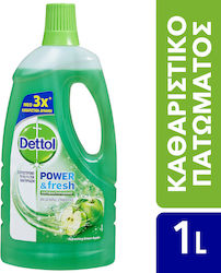 Dettol Power & Fresh Καθαριστικό Υγρό Πατώματος με Απολυμαντική Δράση Πράσινο Μήλο 1lt Dettol Power & Fresh Καθαριστικό Υγρό Πατώματος με Απολυμαντική Δράση Πράσινο Μήλο 1lt